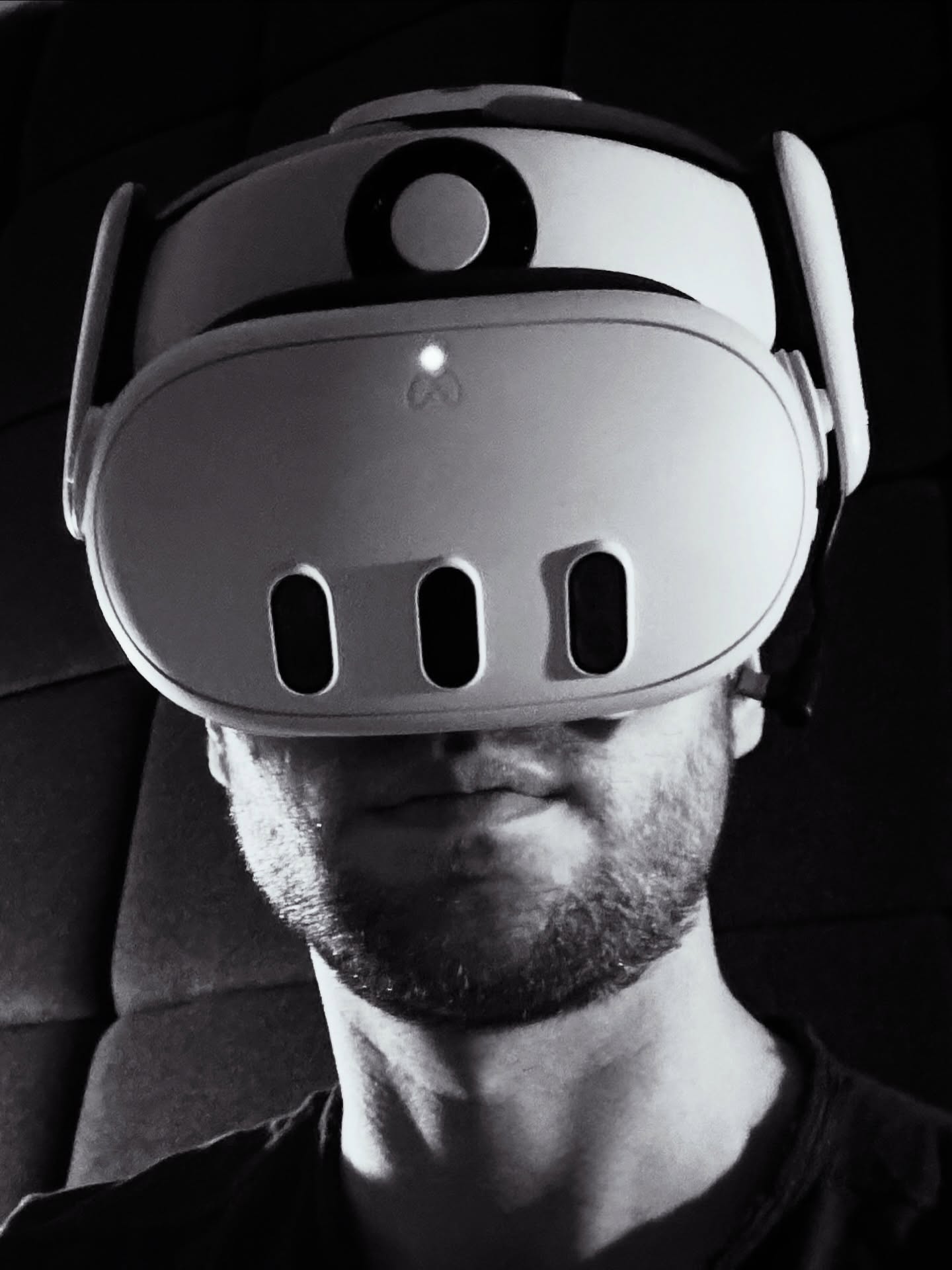 Tyler wearing Meta headset