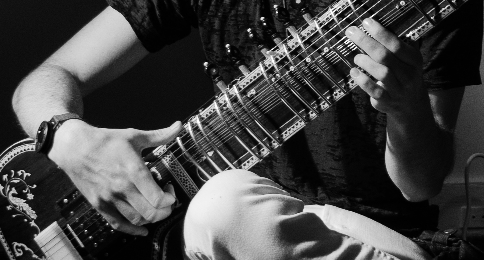 Tyler playing sitar live